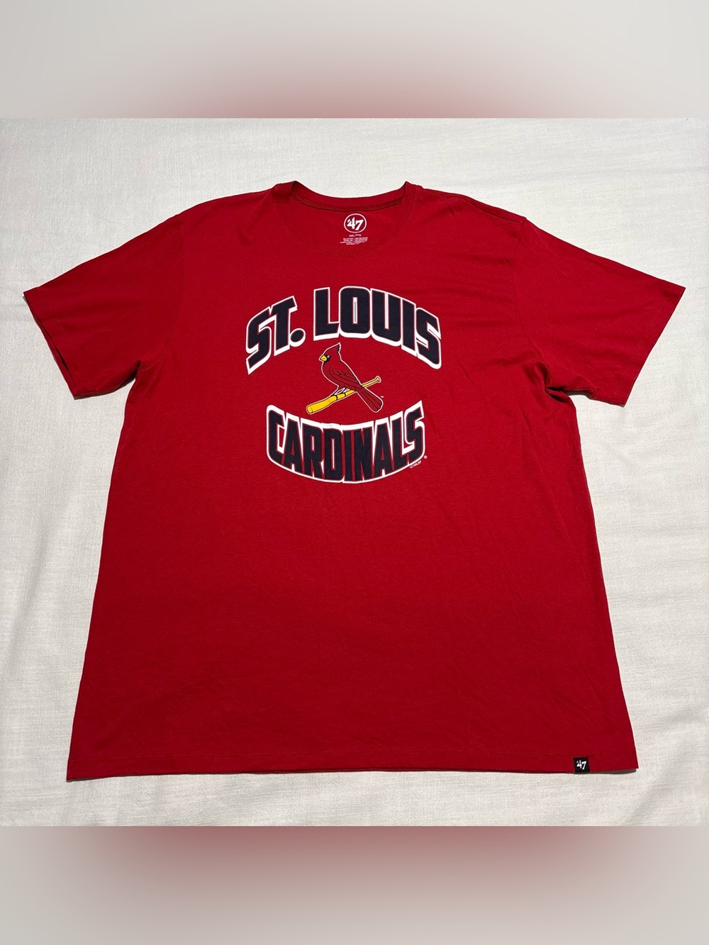Men’s ‘47 Brand St. Louis Cardinals Graphic Tee | Red | Size XXL